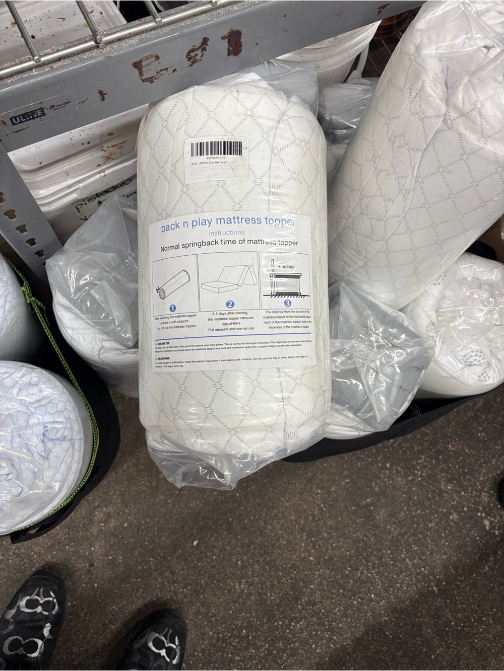 Pack n Play White Mattress Topper - Quilted Infant Sleep Pad